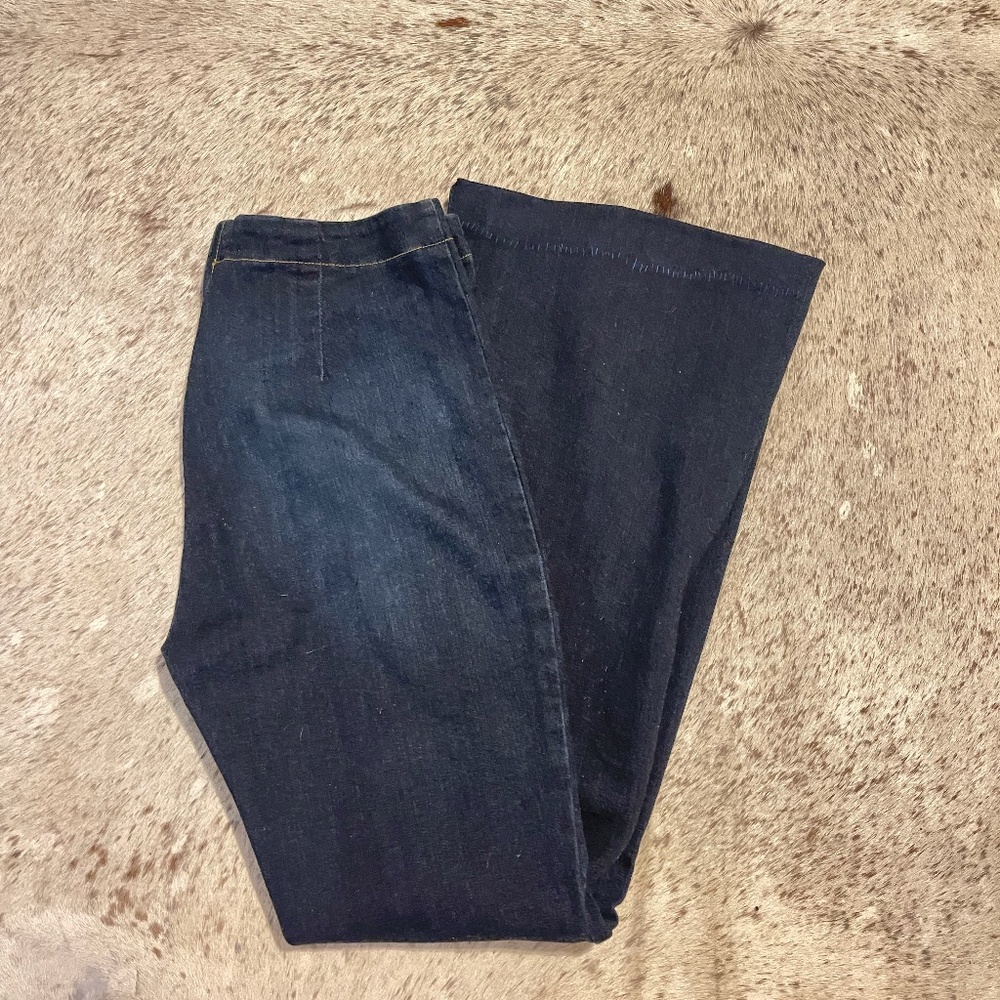 High Rise Dark Trouser